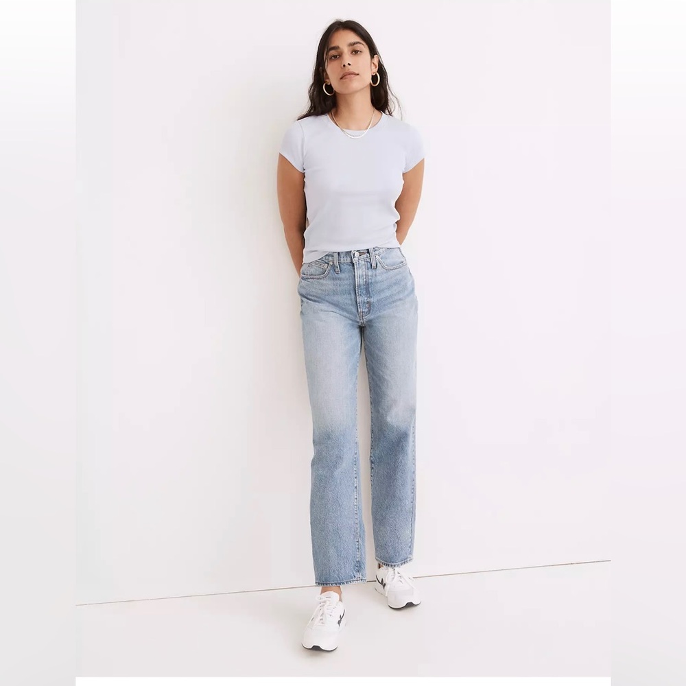 The Perfect Vintage Straight Jean in Seyland Wash